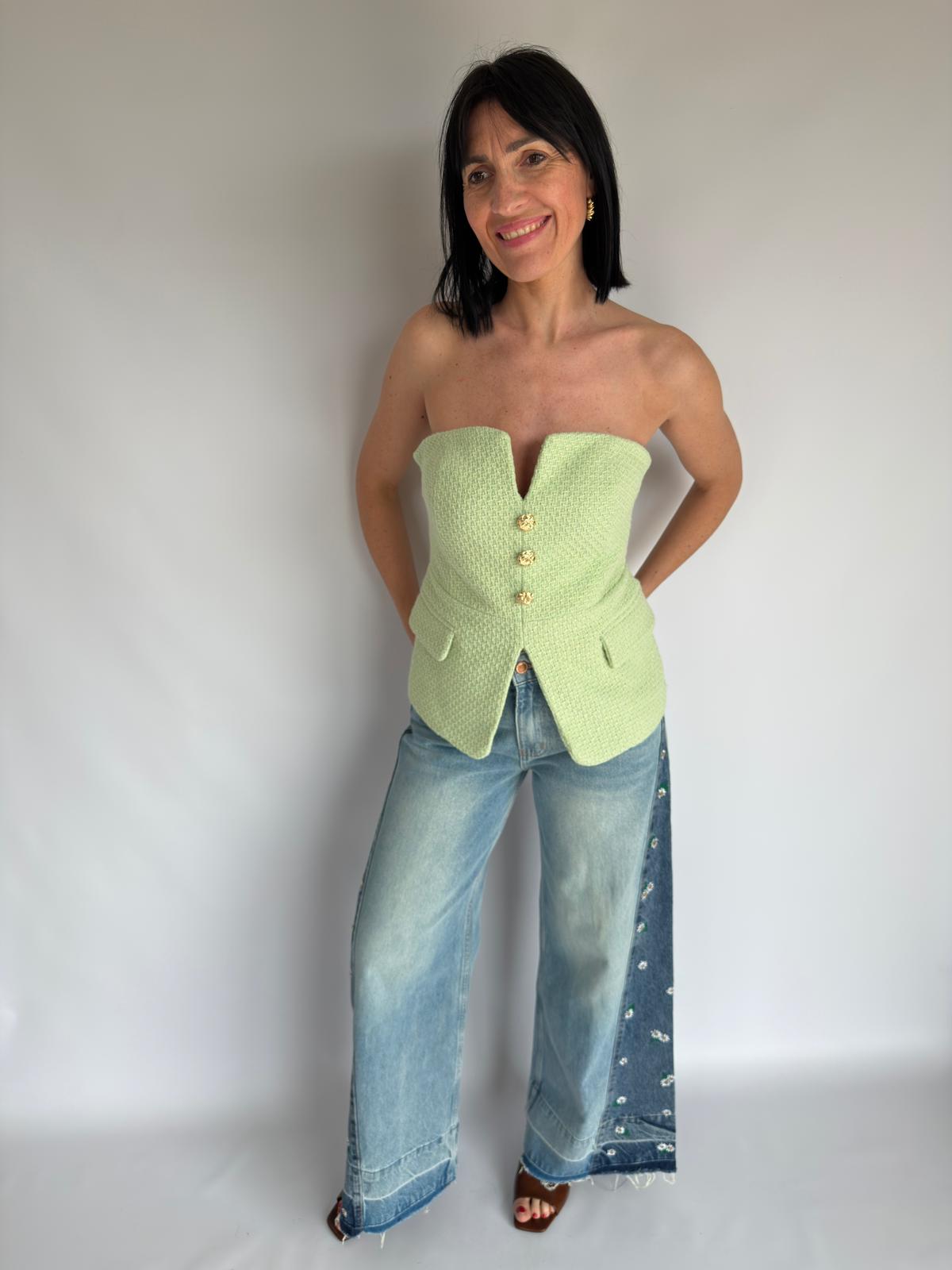Top Lumina verde lime