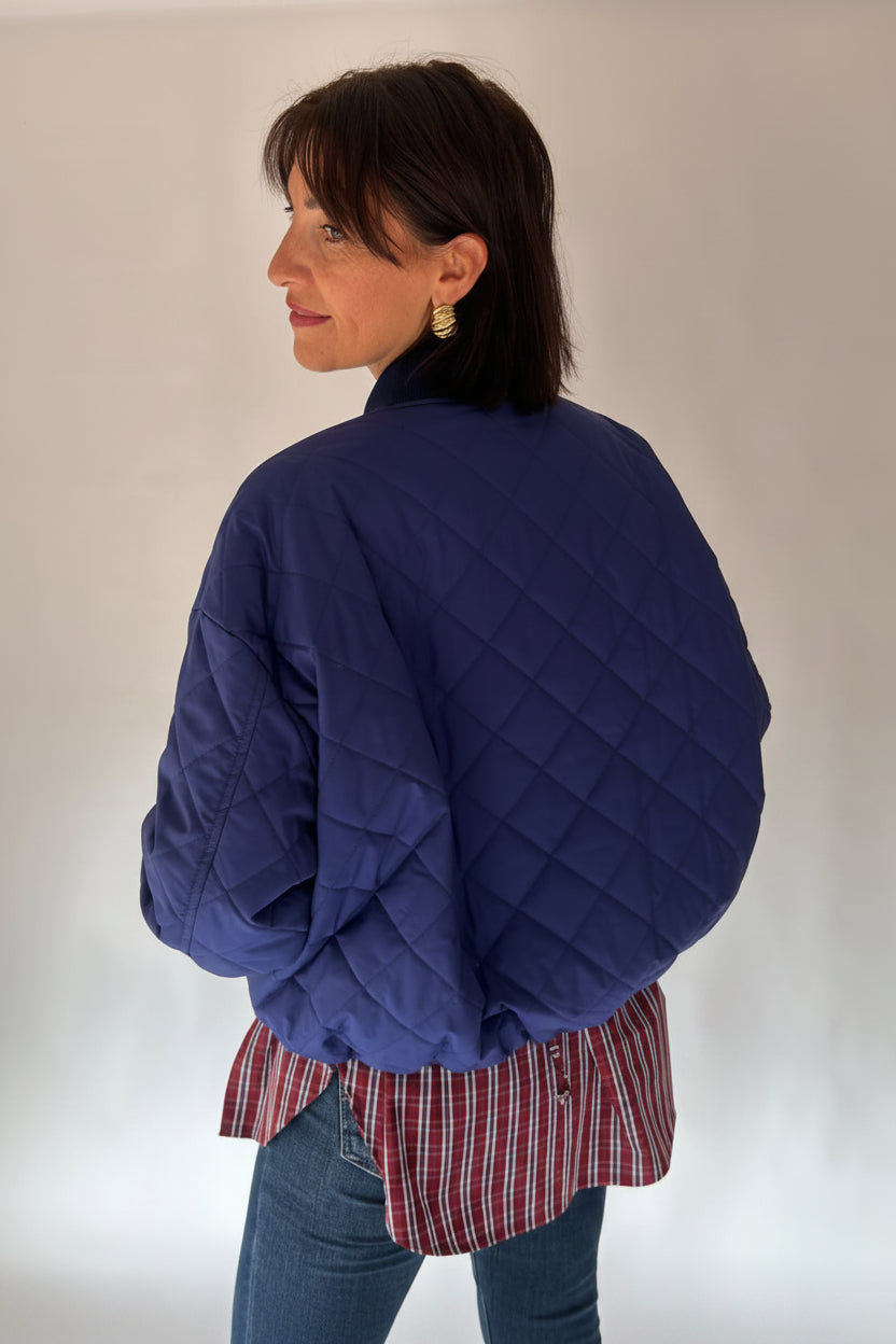 Piumino blu Lumina