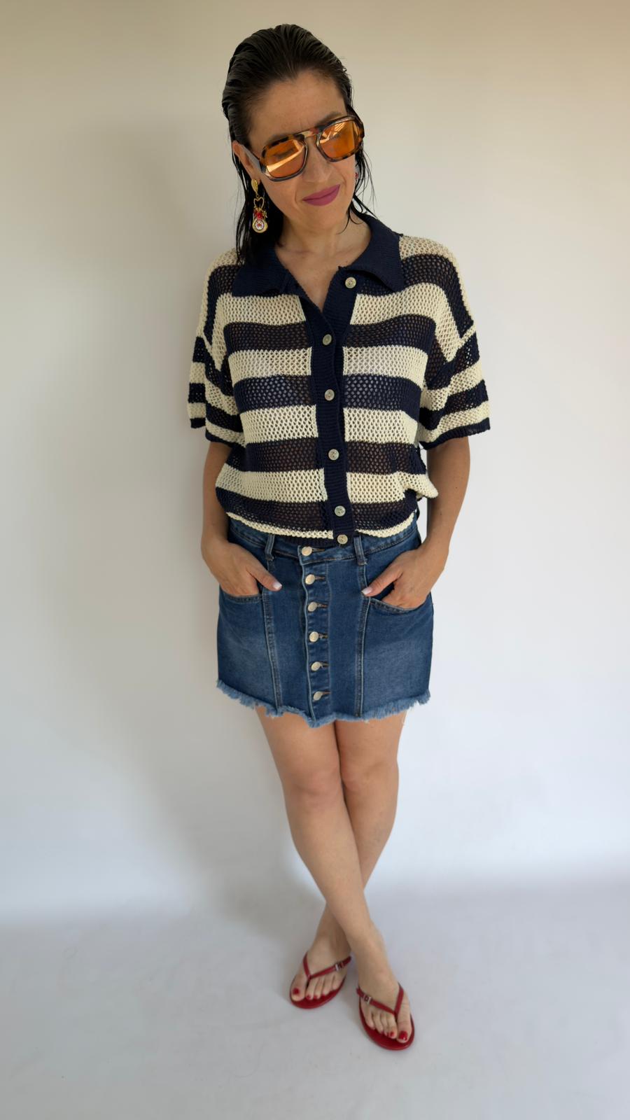 Gonna pantaloncino jeans