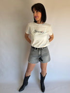 Jeans corto grigio