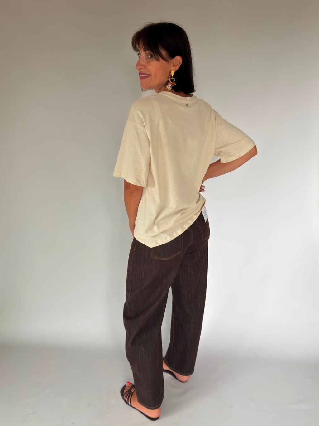 T-Shirt crema leone