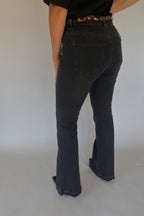 Jeans nero a zampa