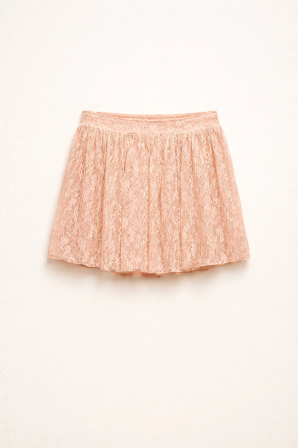 Gonna mini realizzata in pizzo floreale