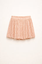Gonna mini realizzata in pizzo floreale