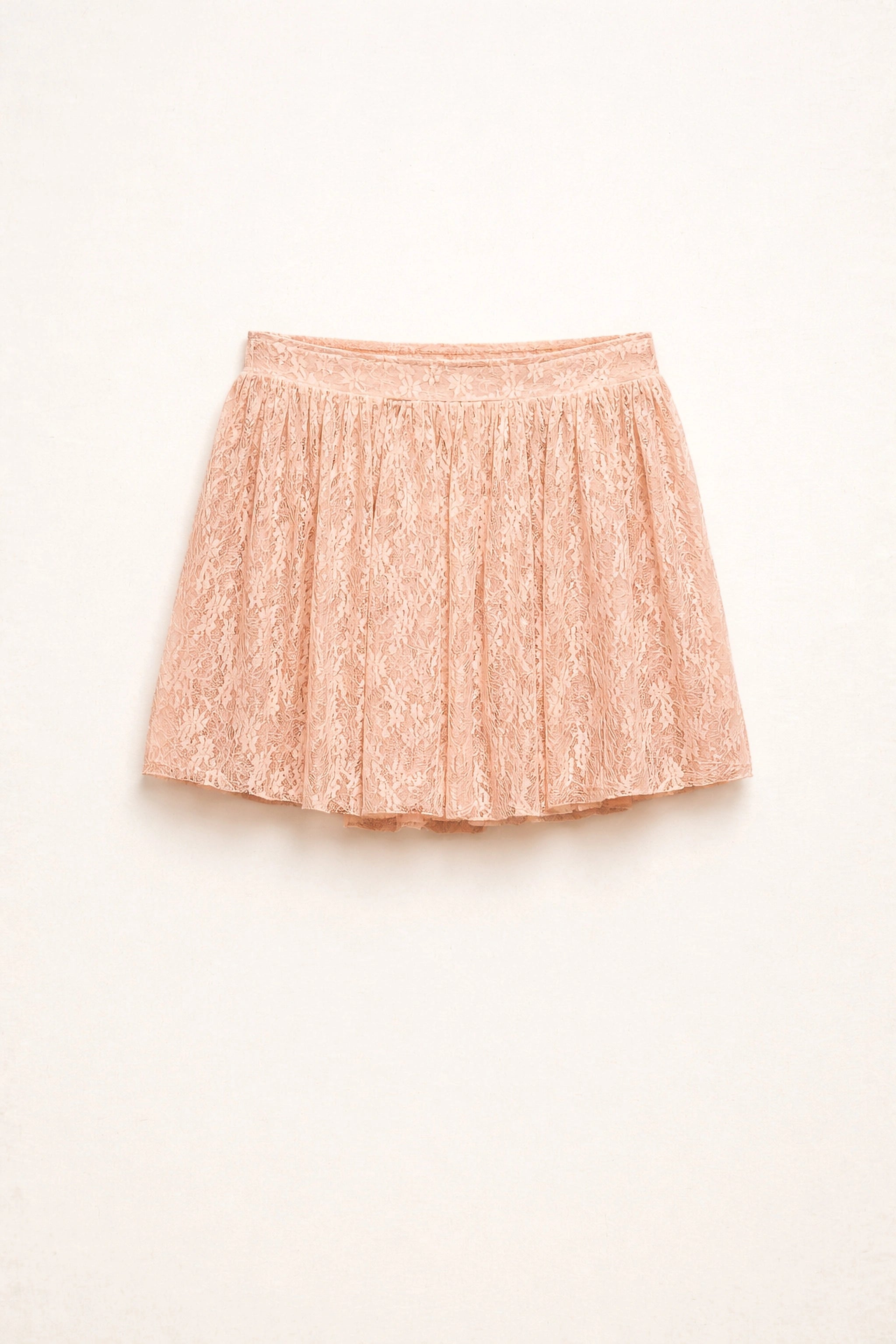 Gonna mini realizzata in pizzo floreale